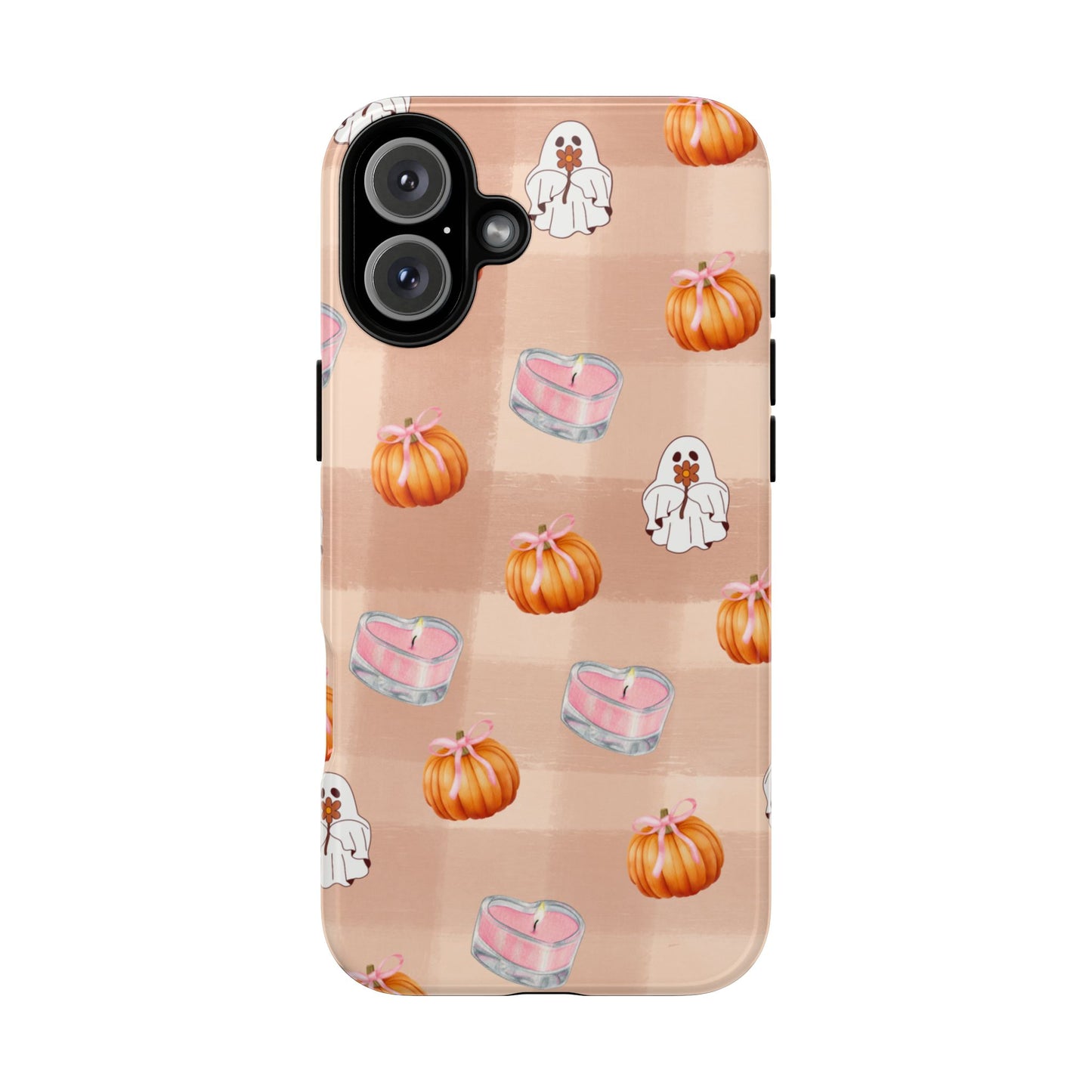 Cute Halloween Phone Case, Tough Cases, Fall Aesthetic Cover, Ghost Pumpkin Design, Spooky Season Accessory