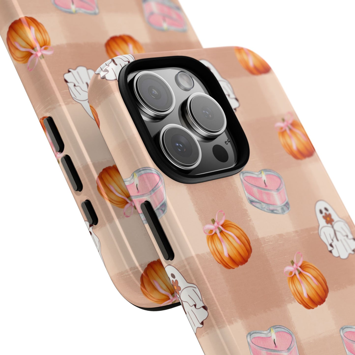 Cute Halloween Phone Case, Tough Cases, Fall Aesthetic Cover, Ghost Pumpkin Design, Spooky Season Accessory